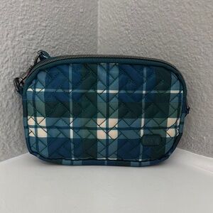 NWOT LUG Mini Convertible Hip Pouch - Coupe in Flannel Plaid Navy
